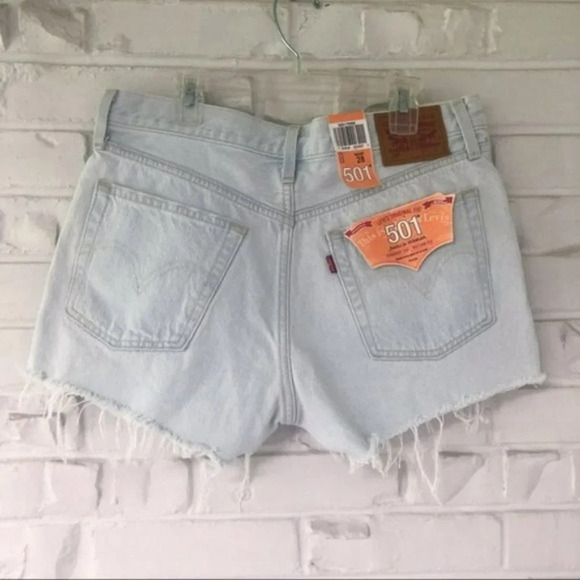 Levi’s 501 High Rise Cutoff Denim Shorts NWT - Picture 6 of 12